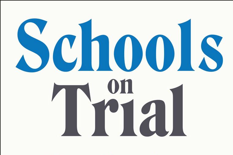 Nikhil Goyal's "Schools on Trial": Detail from the cover.