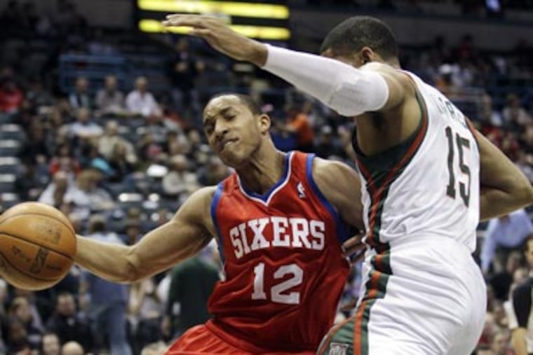 Evan Turner and the 76ers will face the Bulls in the first round of the playoffs. (Morry Gash/AP)