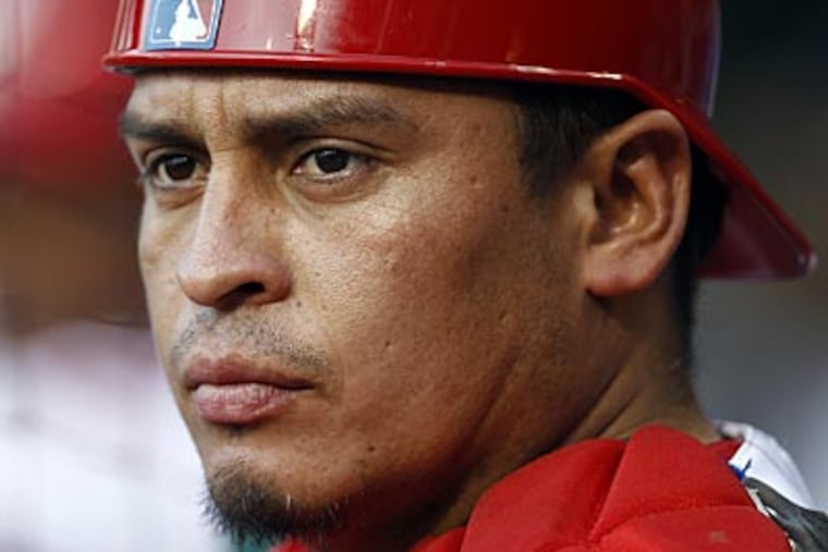 "I feel good. I'm ready to go," said Carlos Ruiz, who was pulled from Friday's game in the sixth inning. (David Maialetti/Staff Photographer)