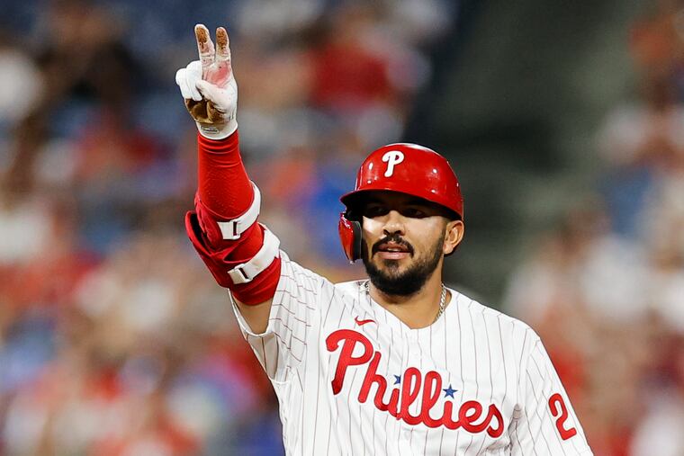 In Bryce Harper’s absence, Darick Hall hit nine homers and slugged .550 after getting called up from triple A.