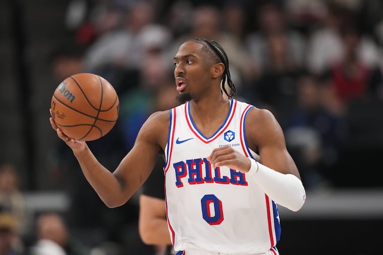 Sixers guard Tyrese Maxey scored 29 points and made 7 of 14 three-pointers.