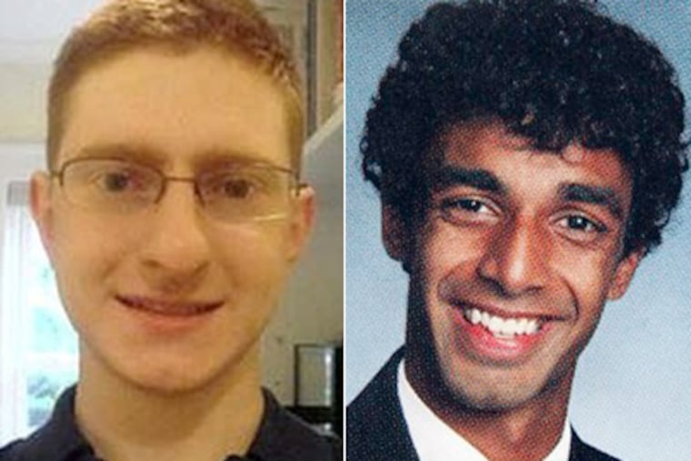 Dharun Ravi, 19, right, was indicted on 15 counts including bias intimidation and invasion of privacy in events that predated the suicide of 18-year-old Tyler Clementi.