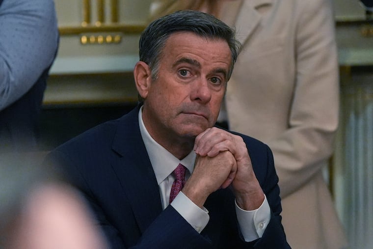 FILE - CIA Director John Ratcliffe listens during a Cabinet meeting at the White House in Washington, March 26, 2026.