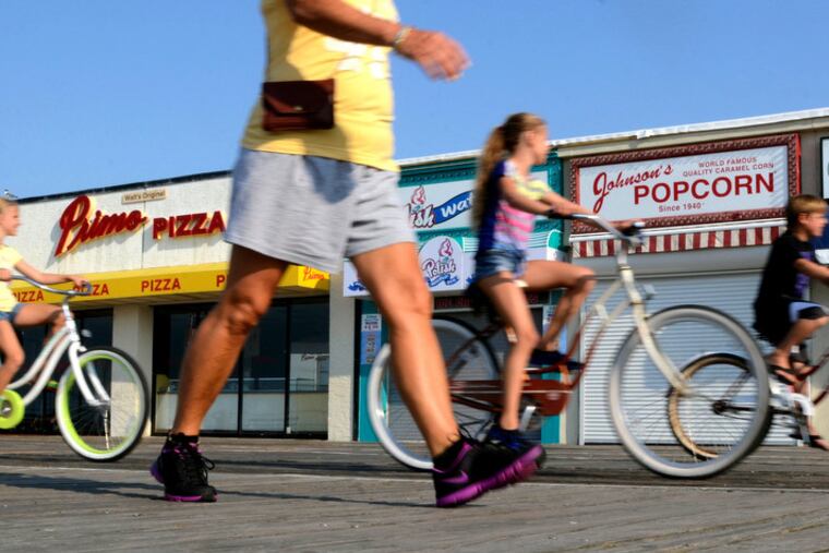 There are plenty of great places to bike at the Shore, and many shops offering bike rental.