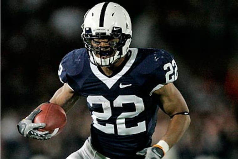 Evan Royster is just 481 yards away from breaking Penn State's career rushing record. (AP Photo/Gene J. Puskar, File)