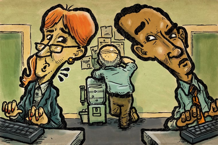 Gossiping about the boss