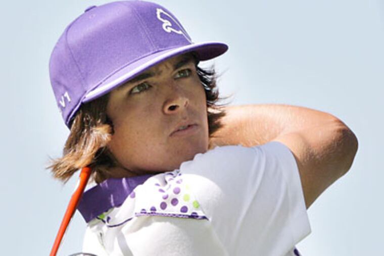 There aren't many stars at the AT&T National, but up-and-comer Rickie Fowler will be at Aronimink. (Elizabeth Robertson/Staff file photo)