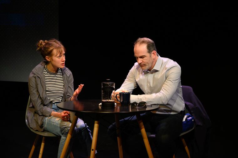 Alison Ormsby and Steven Rishard in "Boycott Esther," through May 19 at the Azuka Theatre Company.