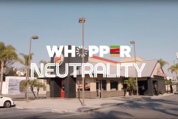 The Burger King video on YouTube has amassed more than 1 million views in 24 hours.