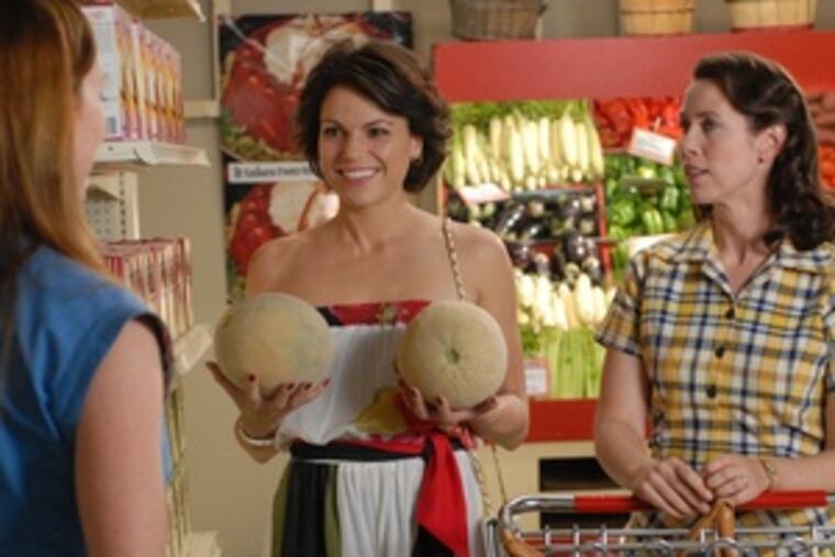 CBS's "Swingtown," premiering tonight, features (from left) Molly Parker, Lana Parrilla and Miriam Shor.