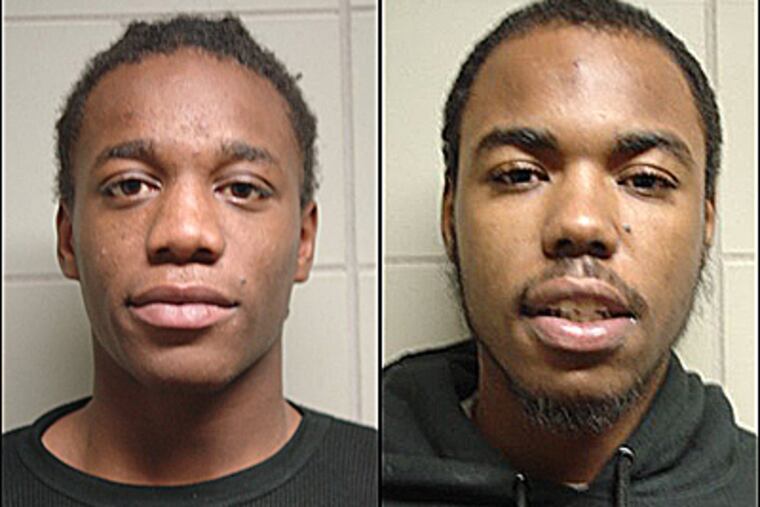 Police have charged Christopher Featherstone, 22, left, and David Riley, 20, in connection with the Oct. 16 attack in Cinnaminson on a man who had won at SugarHouse Casino.