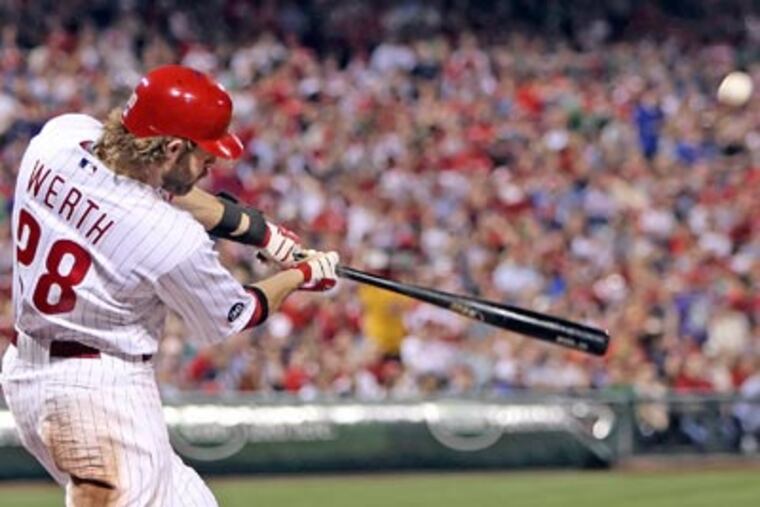 Jayson Werth is taking some time off to make adjustments to his swing. (Steven M. Falk / Staff Photographer)
