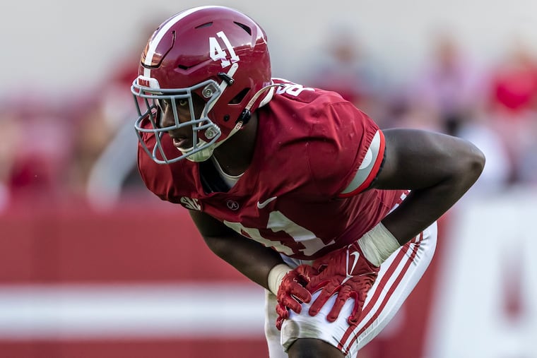 Alabama linebacker Chris Braswell in September 2022.