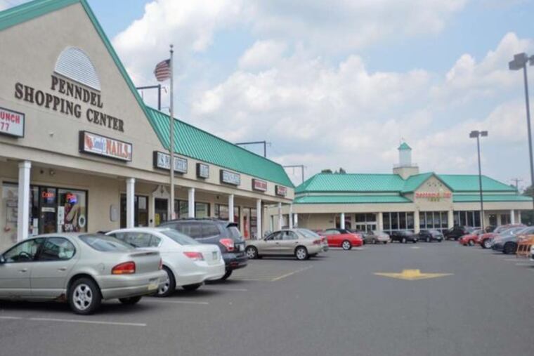 Bellevue in Penndel Borough, Bucks County is full of stores and services all in front of a new SEPTA station. (VIVIANA PERNOT/Staff Photographer)
