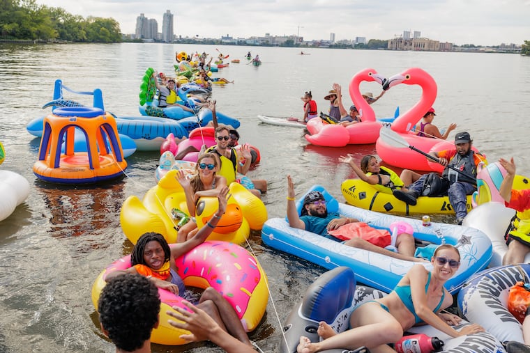 Photo taken from a previous Floatopia held in Camden in 2022.