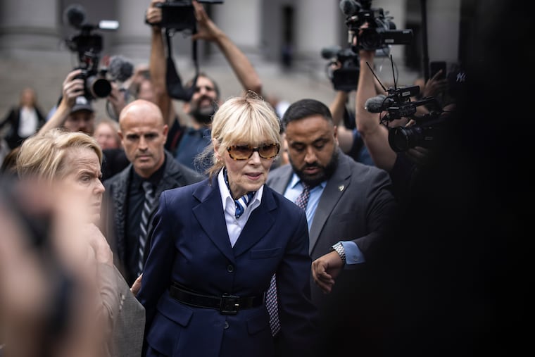E. Jean Carroll leaving court in Manhattan in 2024. Donald J. Trump later lost an appeal of a $5 million verdict against him in the case.