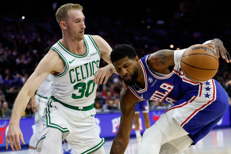 Sixers forward Paul George has dealt with various injuries during his first season in Philly.