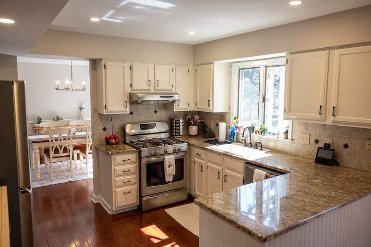 The Paynes' new kitchen features plenty of counter space and storage. 