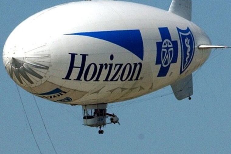The Horizon blimp over Atlantic City. (Michael Plunkett / Inquirer file photo)