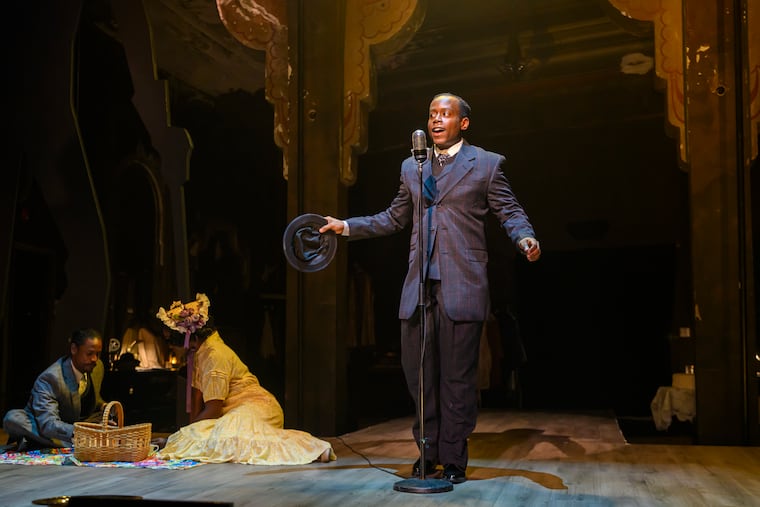 From left: Xavier Townsend, Taylor J. Mitchell, and Kaisheem Fowler-Bryant (as Wallace Thurman) in Quintessence Theatre's "Fire!!"