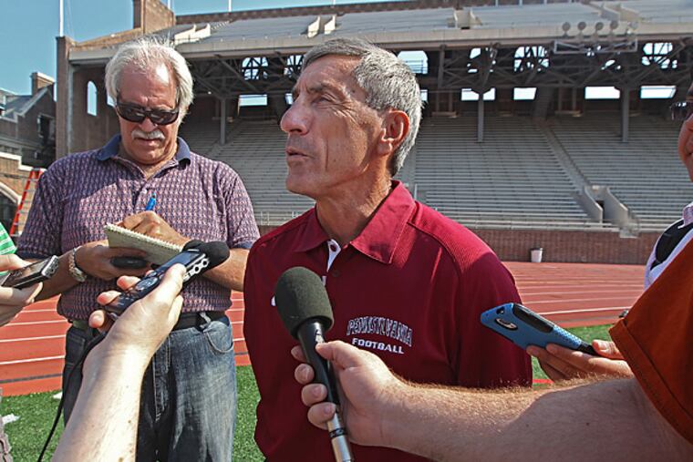 Penn football coach Al Bagnoli. (Michael Bryant/Staff Photographer)
