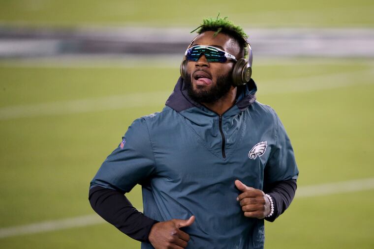 Eagles strong safety Jalen Mills before an October game last year.