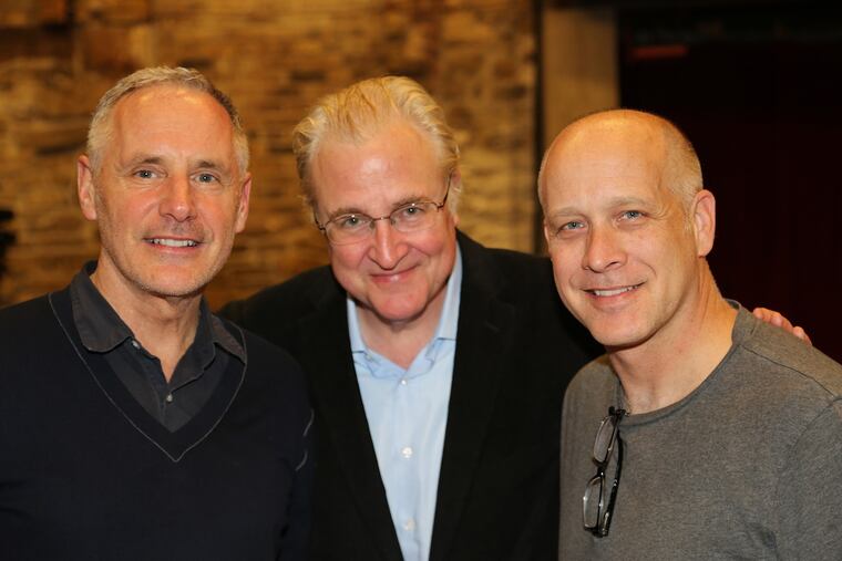 The team behind "The Shining" opera: (from left) librettist Mark Campbell, composer Paul Moravec, and director Eric Simonson.