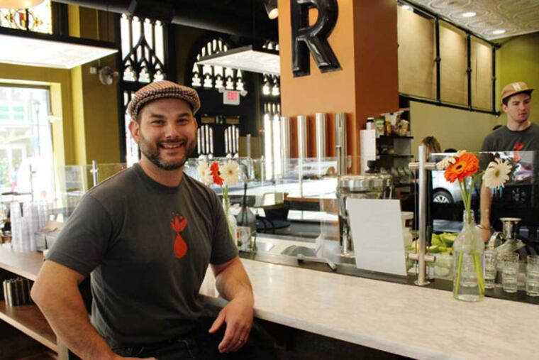 Co-owner Joe Gentlesk at the new Animo at 17th and Arch Streets.