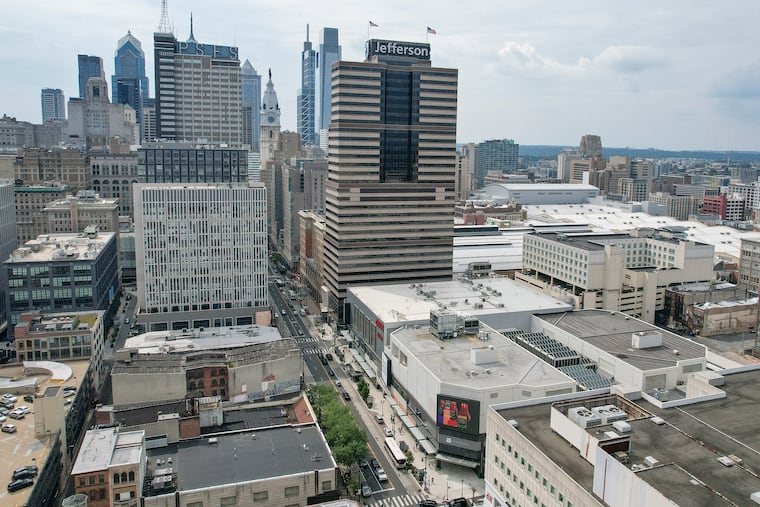 The 76ers hope to build a new arena on East Market Street by 2031.