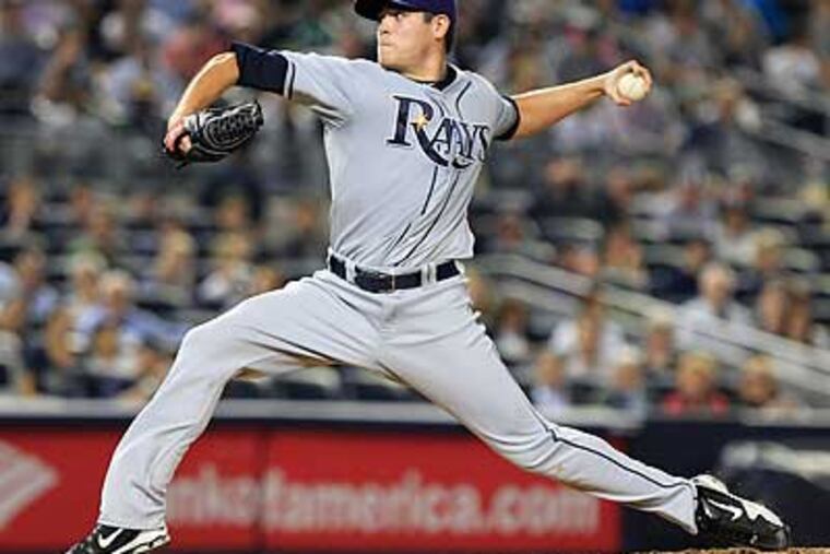 Rays starter Matt Moore struck out 11 Yankees in five innings in his first start in the majors. (Frank Franklin II/AP)