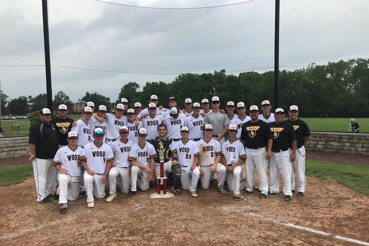 The Archbishop Wood baseball team topped Frankford, 9-3, in the District 12 Class 5A championship game on Thursday.