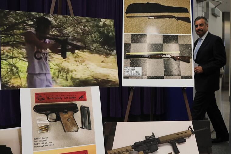 Interim Police Superintendent Charlie Beck arrives for a news conference at Chicago police headquarters on Tuesday, Dec. 3, 2019, to discuss arrests for illegally selling guns and drugs through private Facebook groups. (Antonio Perez/Chicago Tribune/TNS)