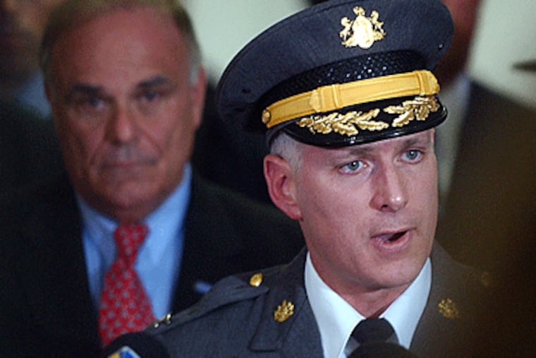 Col. Jeffrey B. Miller led the state police from 2003 to 2008 under then-Gov. Ed Rendell.