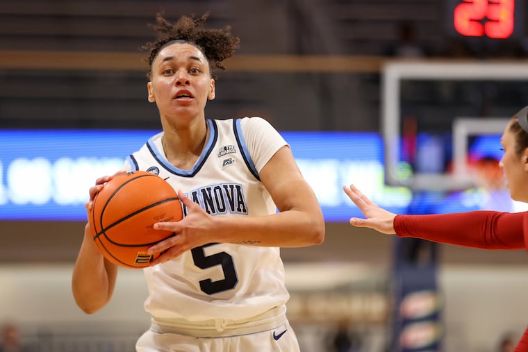 Villanova guard Ryanne Allen, seen here in action earlier this season, led the Wildcats with 12 points in a loss to St. John's on Saturday.