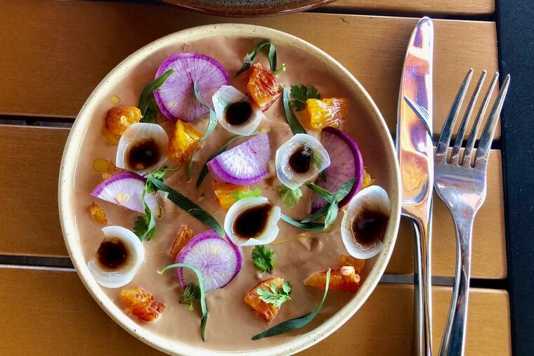 Duck liver mousse at Stella in New Hope.