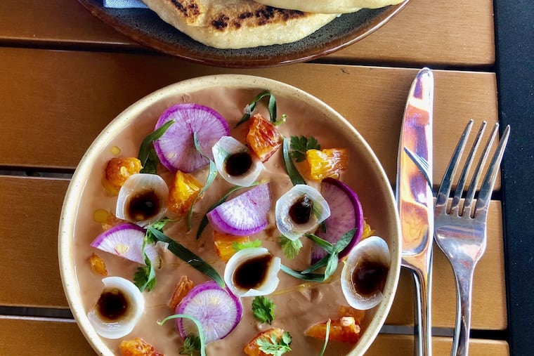 Duck liver mousse at Stella in New Hope.