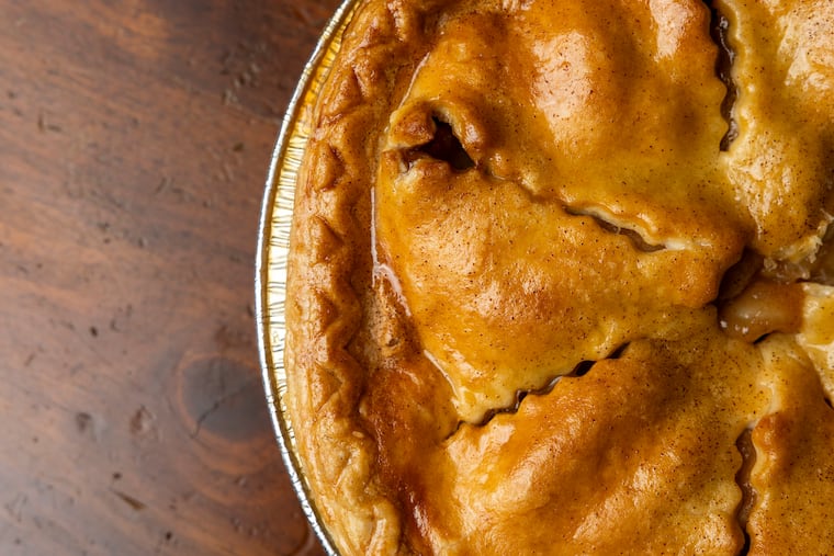 The apple pie from Denise’s Delicacies in Philadelphia, on Wednesday, Nov. 12, 2025.