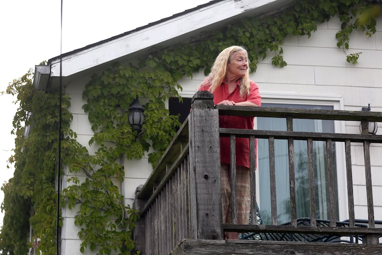 Elaine Scattergood received a citation for her Virginia creeper vines that grow across her home in Avalon, N.J.