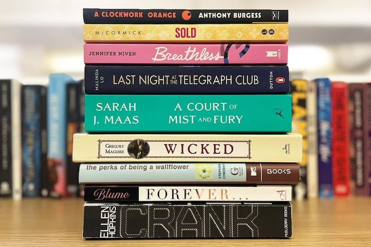 Some of the most banned books during the 2024-2025 school year, as tracked by PEN America.