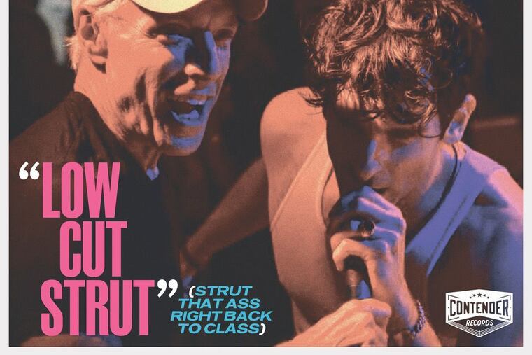 The cover image to Low Cut Connie and Jerry Blavat's "Low Cut Strut."
