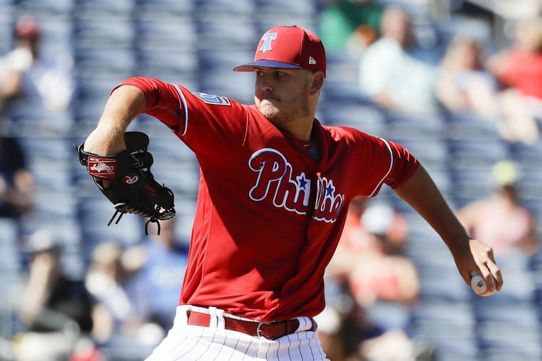 Lehigh Valley pitcher Cole Irvin, shown here during spring training, had 10 strikeouts in five innings for Lehigh Valley.