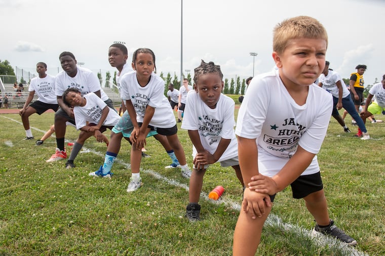 Eagles' Jalen Hurts spreads 'love and positivity' at football camp