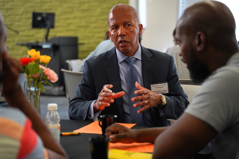 CCP president Donald Guy Generals (left) says: “With the most recent surge in COVID-19 cases in Philadelphia and across the country, requiring COVID-19 vaccines is an important step in keeping the college community safe.”