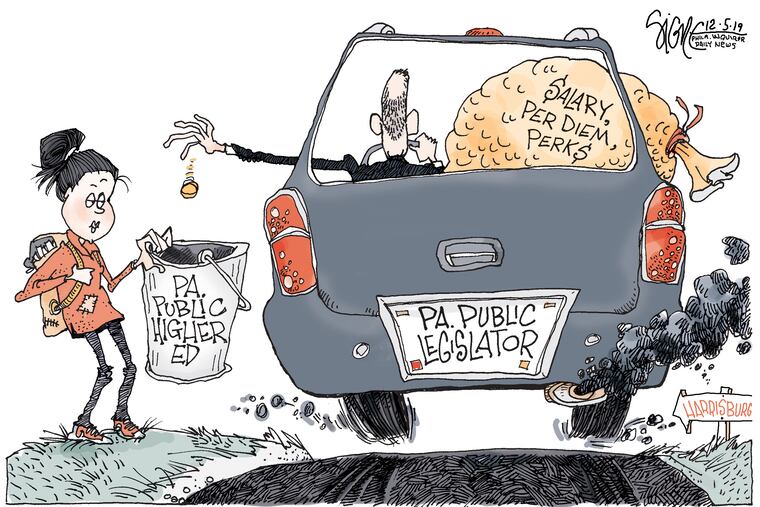 Pennies for students; more for lawmakers.