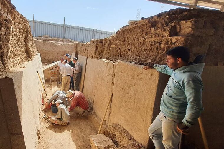 The U.S.-Iraqi team of archaelogists continues excavation work at Mashki Gate in Ninevah, Mosul, northern Iraq. Together, they have uncovered some marble reliefs that were spared destruction from ISIS in 2016.