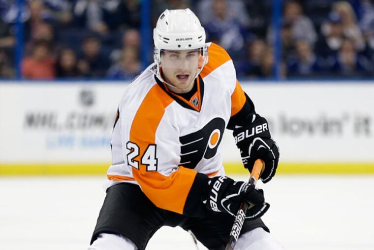 Matt Read (24) during the second period of an NHL hockey game against the Tampa Bay Lightning Sunday, Jan. 27, 2013, in Tampa, Fla. (Chris O'Meara/AP)