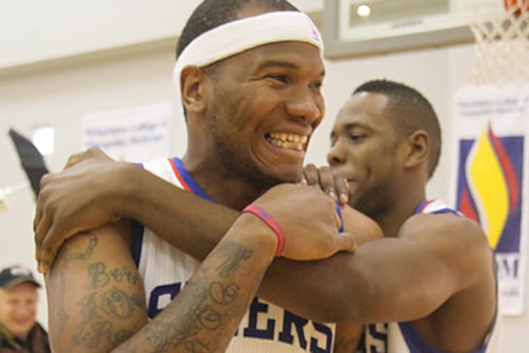 The 76ers drafted Marreese Speights (left) with the 16th overall pick in 2008. (Charles Fox/Staff file photo)