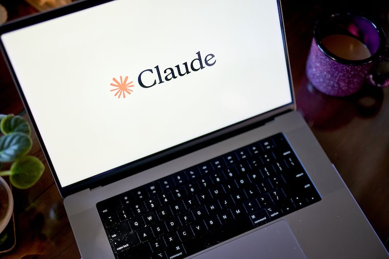 The Anthropic Claude logo on a laptop arranged in New Hyde Park, New York, US, on Friday, Aug. 22, 2025.