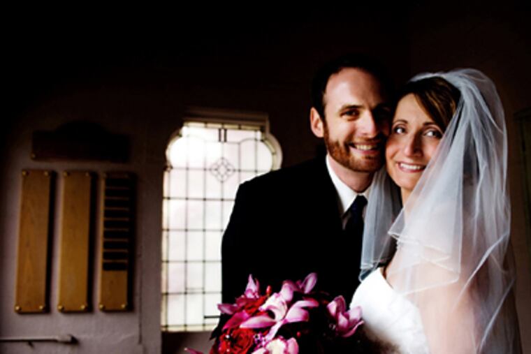 Ann-Michele Corbi and Noah Potvin were married October 17, 2009 in Philadelphia. (Rebecca Barger Photography)