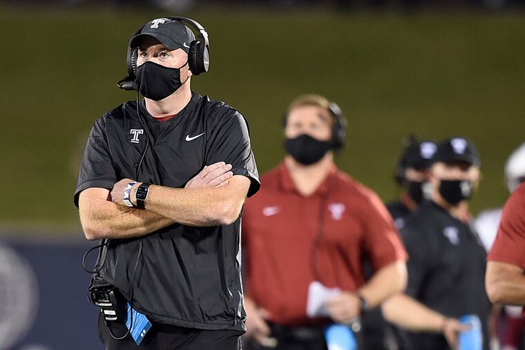 Temple head coach Rod Carey